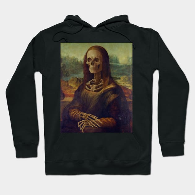 Mona Lisa skeleton Hoodie by sidomatic